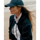 Hanorac cu gluga, casual, Unisex, iqoniq, 2410E18307, Bumbac, Albastru navy, XXS