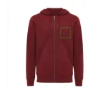 Hanorac cu gluga, Unisex, 2502E10087, iqoniq, Bumbac, Burgundy, S