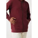 Hanorac cu gluga, Unisex, 2502E10087, iqoniq, Bumbac, Burgundy, S