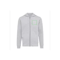   Hanorac cu gluga, Unisex, iqoniq, 2401E13819, Bumbac, Gri heather, 4XL