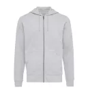 Hanorac cu gluga, Unisex, iqoniq, 2401E13825, Bumbac, Gri heather, XS