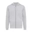 Hanorac cu gluga, casual, Unisex, iqoniq, 2410E18306, Bumbac, Gri, XXS