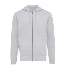 Hanorac cu gluga, casual, Unisex, iqoniq, 2410E18306, Bumbac, Gri, XXS
