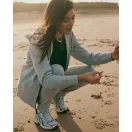 Hanorac cu gluga, casual, Unisex, iqoniq, 2410E18306, Bumbac, Gri, XXS