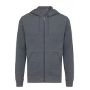 Hanorac cu gluga, Unisex, iqoniq, 2401E13834, Bumbac, Gri anthracite, 3XL