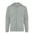 Hanorac cu gluga, Unisex, iqoniq, 2401E13836, Bumbac, Verde heather, M