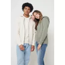 Hanorac cu gluga, Unisex, iqoniq, 2401E13839, Bumbac, Verde heather, XS