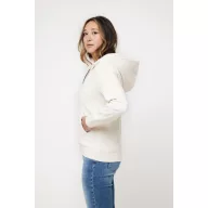   Hanorac cu gluga, Unisex, iqoniq, 2401E13844, Bumbac, Crem naturraw, L
