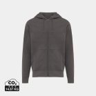 Hanorac cu gluga, casual, Unisex, iqoniq, 2410E18283, Bumbac, Gri anthracite, S