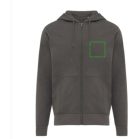Hanorac cu gluga, casual, Unisex, iqoniq, 2410E18283, Bumbac, Gri anthracite, S