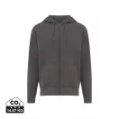 Hanorac cu gluga, casual, Unisex, iqoniq, 2410E18288, Bumbac, Gri anthracite, 3XL