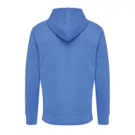  Hanorac cu gluga, Unisex, iqoniq, 2401E13851, Bumbac, Albastru heather, L