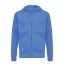 Hanorac cu gluga, Unisex, iqoniq, 2401E13853, Bumbac, Albastru heather, S