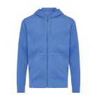 Hanorac cu gluga, Unisex, iqoniq, 2401E13854, Bumbac, Albastru heather, XL