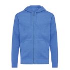 Hanorac cu gluga, Unisex, iqoniq, 2401E13854, Bumbac, Albastru heather, XL