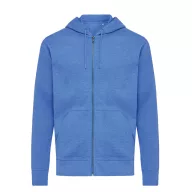   Hanorac cu gluga, unisex, 2509E17057, iqoniq, 61x47x1 cm, Bumbac, Albastru heather, XXS