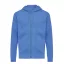 Hanorac cu gluga, unisex, 2509E17057, iqoniq, 61x47x1 cm, Bumbac, Albastru heather, XXS