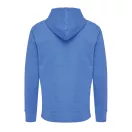 Hanorac cu gluga, unisex, 2509E17057, iqoniq, 61x47x1 cm, Bumbac, Albastru heather, XXS