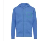 Hanorac cu gluga, unisex, 2509E17057, iqoniq, 61x47x1 cm, Bumbac, Albastru heather, XXS