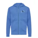 Hanorac cu gluga, unisex, 2509E17057, iqoniq, 61x47x1 cm, Bumbac, Albastru heather, XXS