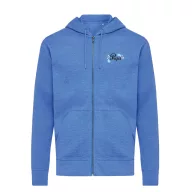   Hanorac cu gluga, unisex, 2509E17057, iqoniq, 61x47x1 cm, Bumbac, Albastru heather, XXS
