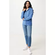   Hanorac cu gluga, unisex, 2509E17057, iqoniq, 61x47x1 cm, Bumbac, Albastru heather, XXS