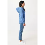   Hanorac cu gluga, unisex, 2509E17057, iqoniq, 61x47x1 cm, Bumbac, Albastru heather, XXS