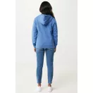 Hanorac cu gluga, unisex, 2509E17057, iqoniq, 61x47x1 cm, Bumbac, Albastru heather, XXS