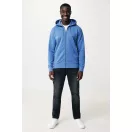 Hanorac cu gluga, unisex, 2509E17057, iqoniq, 61x47x1 cm, Bumbac, Albastru heather, XXS