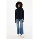 Bluza unisex, 2509E17079, iqoniq, 72x56x1 cm, Bumbac, Negru, M