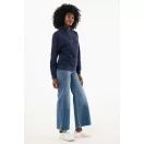 Bluza unisex, 2509E17114, iqoniq, 74x59x1 cm, Bumbac, Albastru navy, L