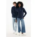 Bluza unisex, 2509E17115, iqoniq, 72x56x1 cm, Bumbac, Albastru navy, M