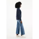 Bluza unisex, 2509E17118, iqoniq, 64x50x1 cm, Bumbac, Albastru navy, XS