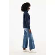   Bluza unisex, 2509E17118, iqoniq, 64x50x1 cm, Bumbac, Albastru navy, XS