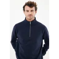   Bluza unisex, 2509E17120, iqoniq, 61x48x1 cm, Bumbac, Albastru navy, XXS