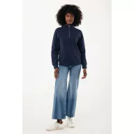   Bluza unisex, 2509E17121, iqoniq, 80x70x1 cm, Bumbac, Albastru navy, 3XL