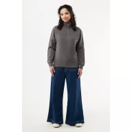   Bluza unisex, 2509E17068, iqoniq, 74x59x1 cm, Bumbac, Gri antracit, L