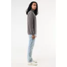 Bluza unisex, 2509E17068, iqoniq, 74x59x1 cm, Bumbac, Gri antracit, L