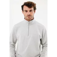   Bluza unisex, 2509E17103, iqoniq, 83x80x1 cm, Bumbac, Gri light, 5XL