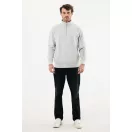 Bluza unisex, 2509E17108, iqoniq, 64x50x1 cm, Bumbac, Gri light, XS