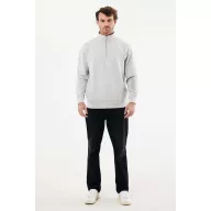   Bluza unisex, 2509E17110, iqoniq, 61x48x1 cm, Bumbac, Gri light, XXS