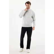   Bluza unisex, 2509E17111, iqoniq, 80x70x1 cm, Bumbac, Gri light, 3XL