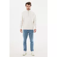   Bluza unisex, 2509E17094, iqoniq, 74x59x1 cm, Bumbac, Crem, L