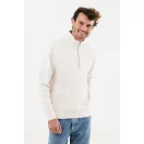 Bluza unisex, 2509E17094, iqoniq, 74x59x1 cm, Bumbac, Crem, L