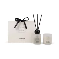   Set cadou ambiental, Vinga, 2610E17941, 9xØ8 cm, Sticla, Alb