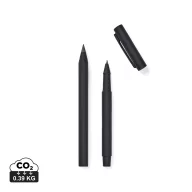   Set instrumente de scris, 2502E15871, Vinga, 2.3 x 1.5 x 14 cm, Aluminiu, Negru