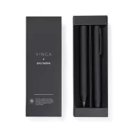   Set instrumente de scris, 2502E15871, Vinga, 2.3 x 1.5 x 14 cm, Aluminiu, Negru