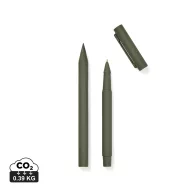   Set instrumente de scris, 2502E15872, Vinga, 2.3 x 1.5 x 14 cm, Aluminiu, Verde