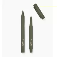   Set instrumente de scris, 2502E15872, Vinga, 2.3 x 1.5 x 14 cm, Aluminiu, Verde