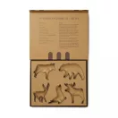 Set 5 forme pentru prajituri, 2401E16659, Vinga, 27.5x22x3 cm, Otel, Gri